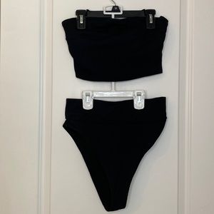 Ribbed black bikini from Aerie size Medium